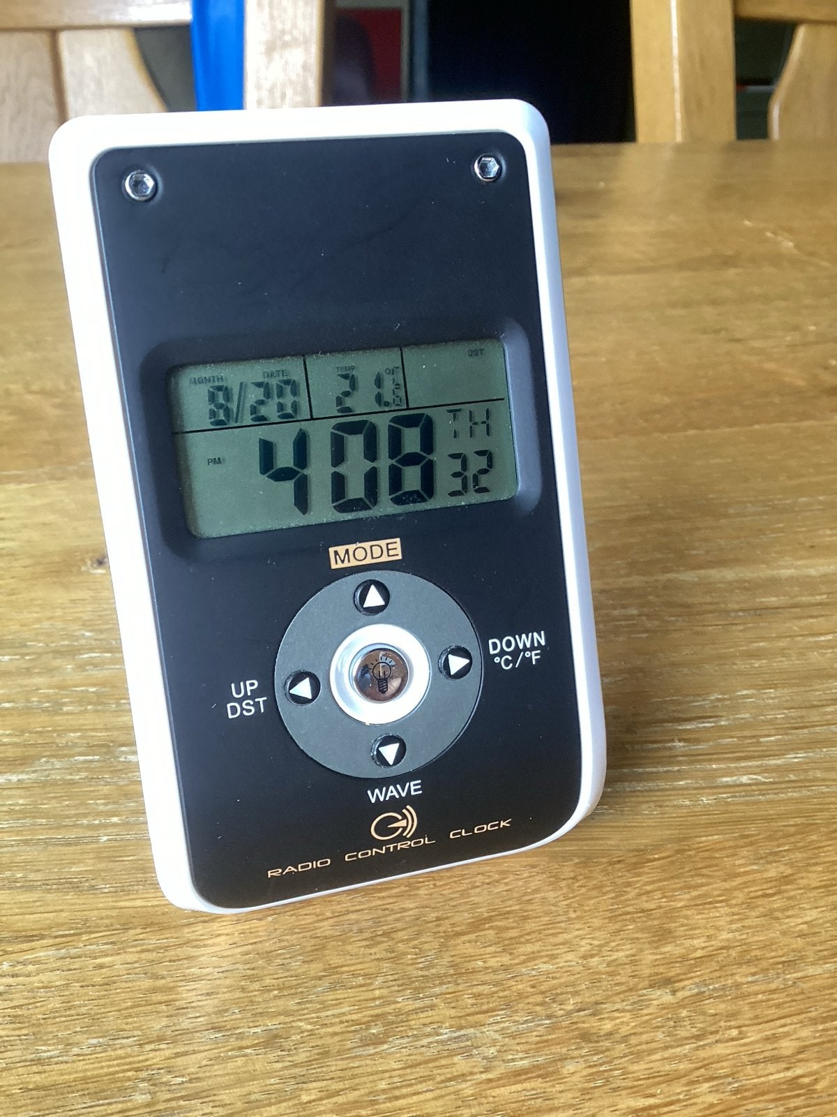Compact weerstation met radio controlled klok, Ophalen of Verzenden, Gebruikt, Weerstation
