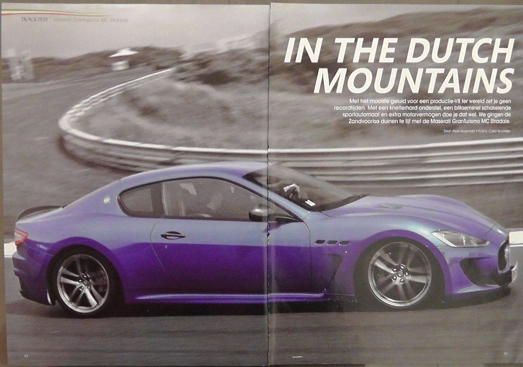 Maserati Granturismo Sport MC Stradale M145? 17x autotest, Ophalen, Gelezen
