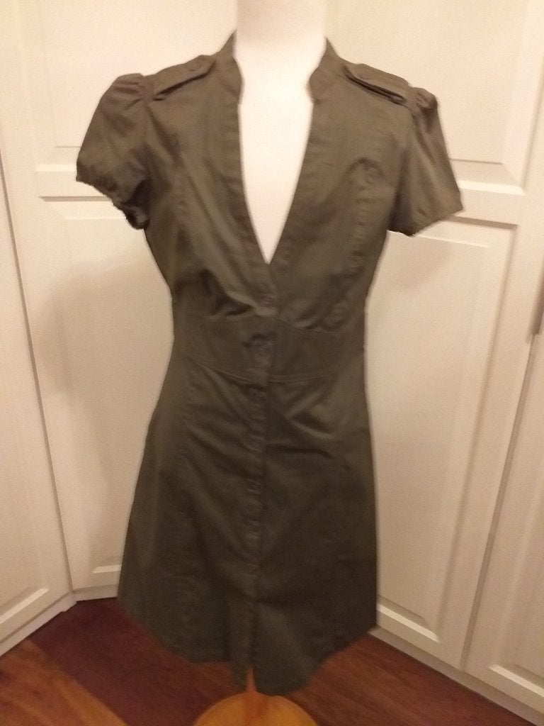 Mini Jurk S Nieuw Army Groen merk Mango ( Jool ), Mango, Nieuw, Ophalen of Verzenden, Maat 36 (S)