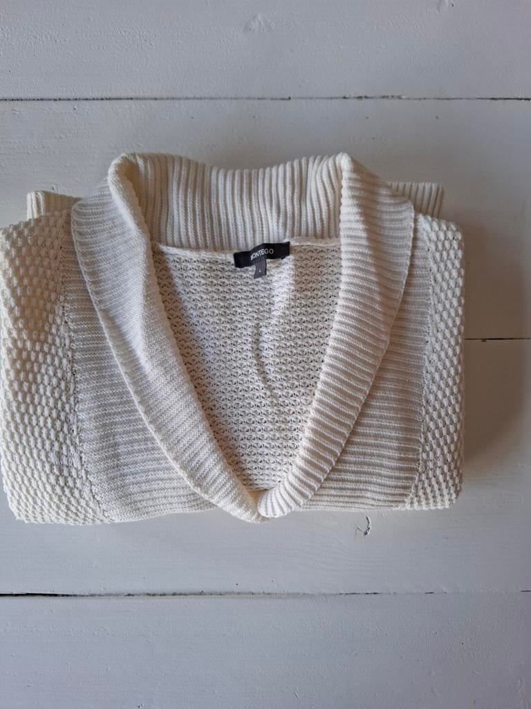 Crème vest maat L zgan, Ophalen of Verzenden, Zo goed als nieuw, Maat 38/40 (M), Beige