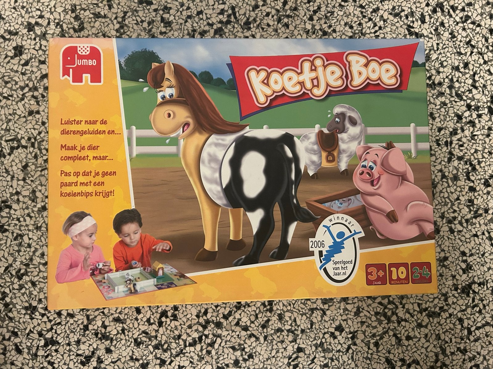 Jumbo Koetje Boe - Leuk en educatief gezelschapsspel, Hobby en Vrije tijd, Gezelschapsspellen | Bordspellen, Drie of vier spelers