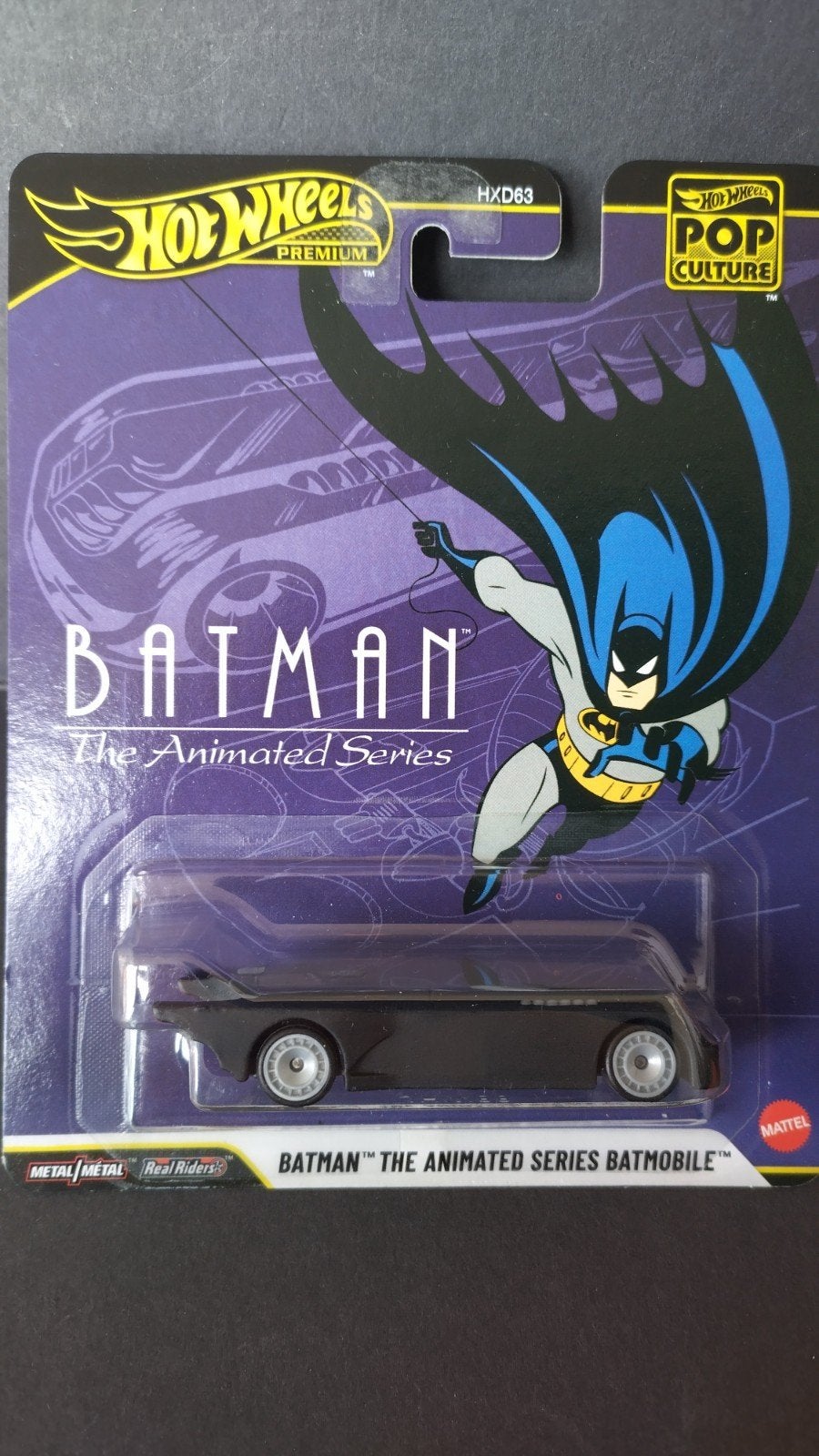 Batman Batmobile Animated series Hotwheels Premium Pol, Auto, Verzenden, Nieuw, M