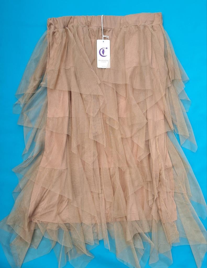 Moonshine- nieuwe tule camel rok, XL/XXL, Bruin, Verzenden, Rok, Nieuw