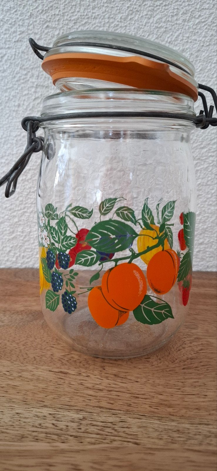 2 stuks weckpotten van Parfait , 1 liter, Ophalen of Verzenden, Zo goed als nieuw, Glas, Pot, Bus of Blik