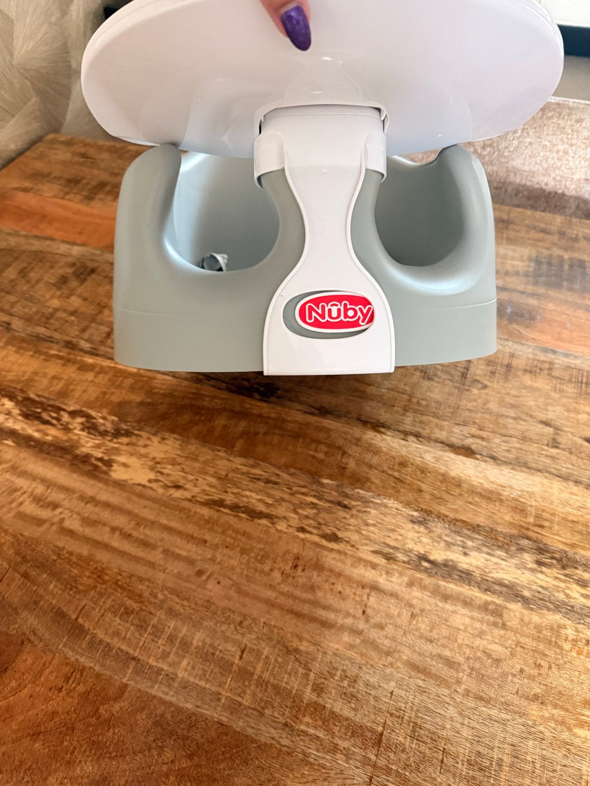 Nuby baby stoel met tafel - ideaal voor de eettafel, Ophalen, Gebruikt, Overige typen, Afneembaar eetblad
