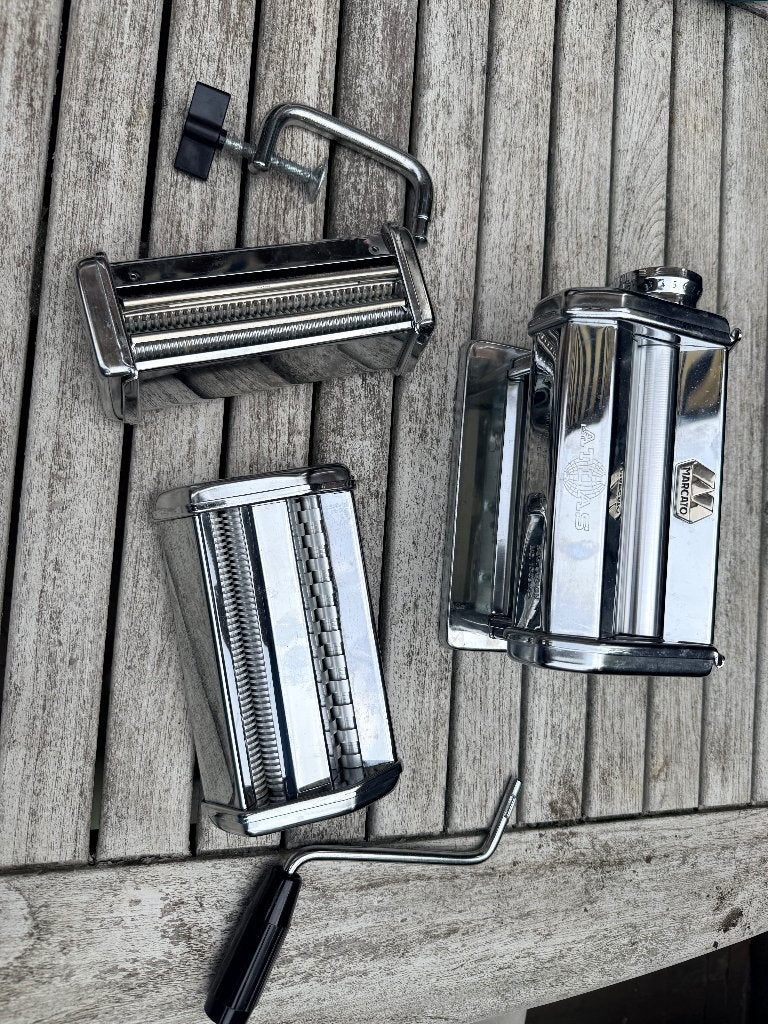 Marcato Atlas 150 pasta machine, Ophalen, Gebruikt, Zilver, Metaal