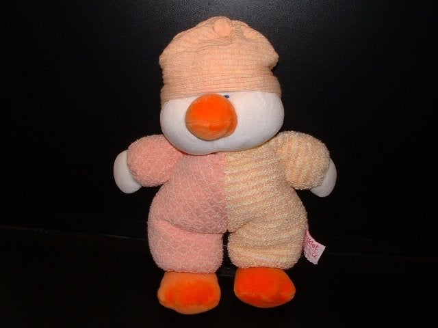 RUSS BERRIE EEND CHICKLET VELOURS WIT MET PASTEL, Ophalen of Verzenden, Nieuw, Overige typen