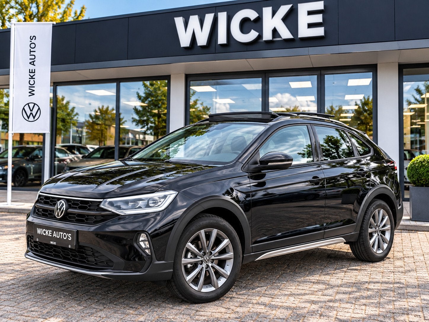 Volkswagen Taigo 1.5 TSI Style DSG Panorama Navi IQ Led Virt, Dealer onderhouden, Zwart, 150 pk, Leder en Stof