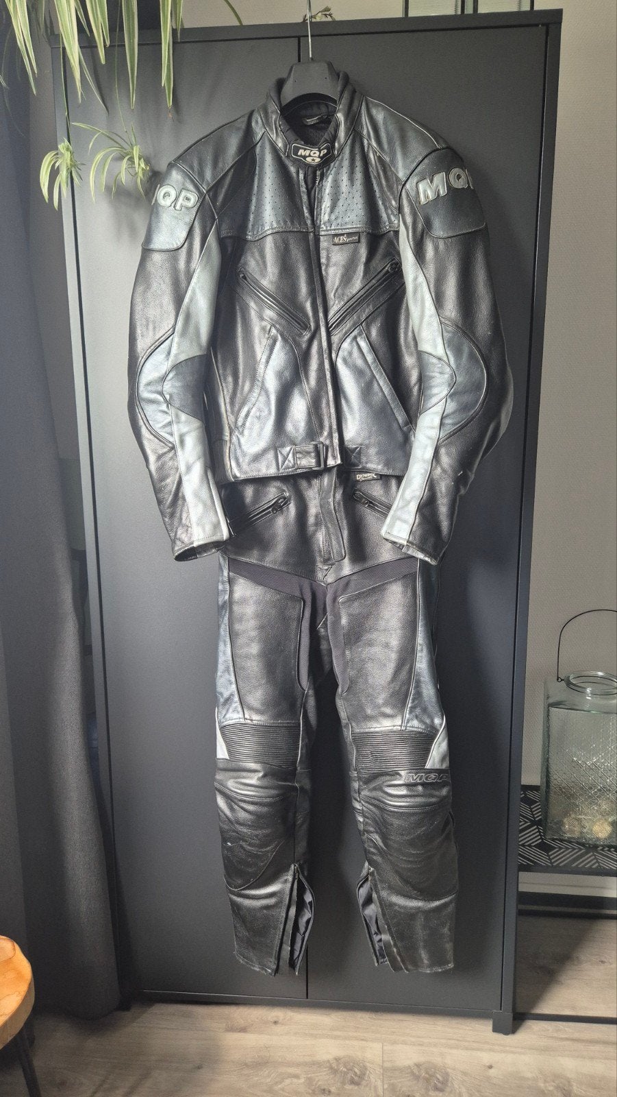 MQP leren combipak heren, maat 50, Motoren, Kleding | Motorkleding, MQP, Ophalen of Verzenden, Tweedehands, Heren