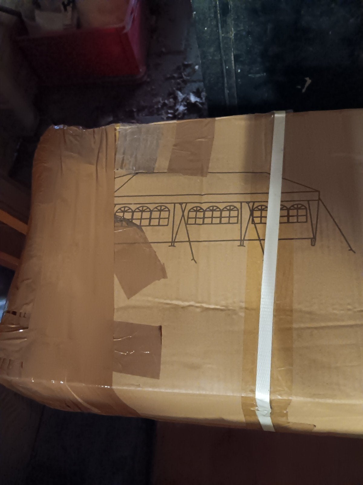 Nieuwe Partytent Wit 3x9m - Ideaal voor Feesten, Ophalen, Partytent, Minder dan 4 meter, Nieuw