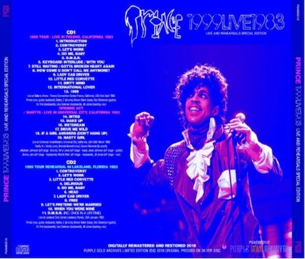 Prince - 1999 Live 1983: Live And Rehearsal SPECIAL EDITION, Verzenden, 1980 - 1989, Nieuw in verpakking