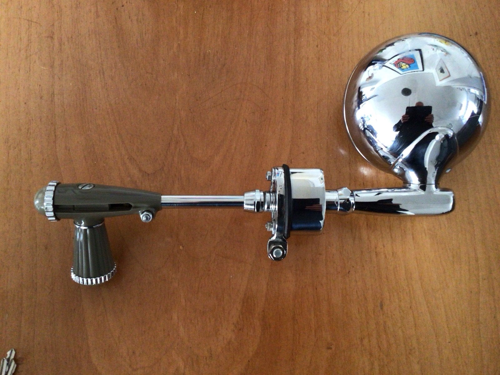 Vintage GE Zoeklicht Chroom voor oldtimer of boot, Auto-onderdelen, Ophalen, Gebruikt, Universele onderdelen
