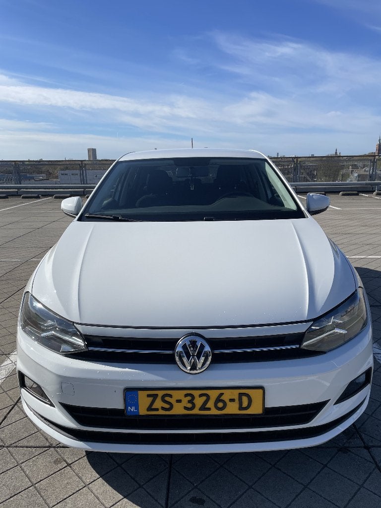 Volkswagen Polo 1.0 TSI 95pk 2018 Wit - Nieuwe APK/onderhoud, Auto's, Volkswagen, Particulier, Polo, ABS, Adaptieve lichten, Adaptive Cruise Control