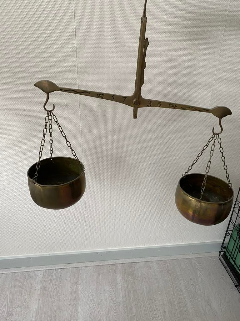 Oude weegschaal, Witgoed en Apparatuur, Weegschalen, Minder dan 10 kg, Keukenweegschaal, Ophalen of Verzenden, Zo goed als nieuw