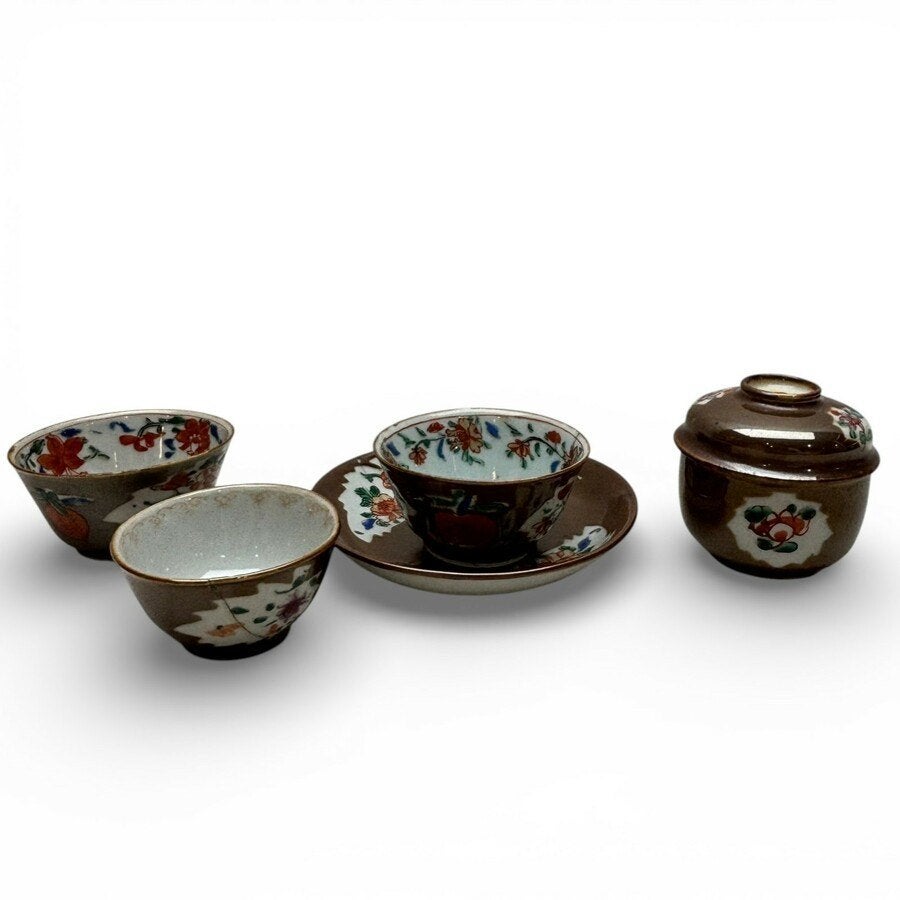 Chinees capucijner porselein (5x), Ophalen of Verzenden
