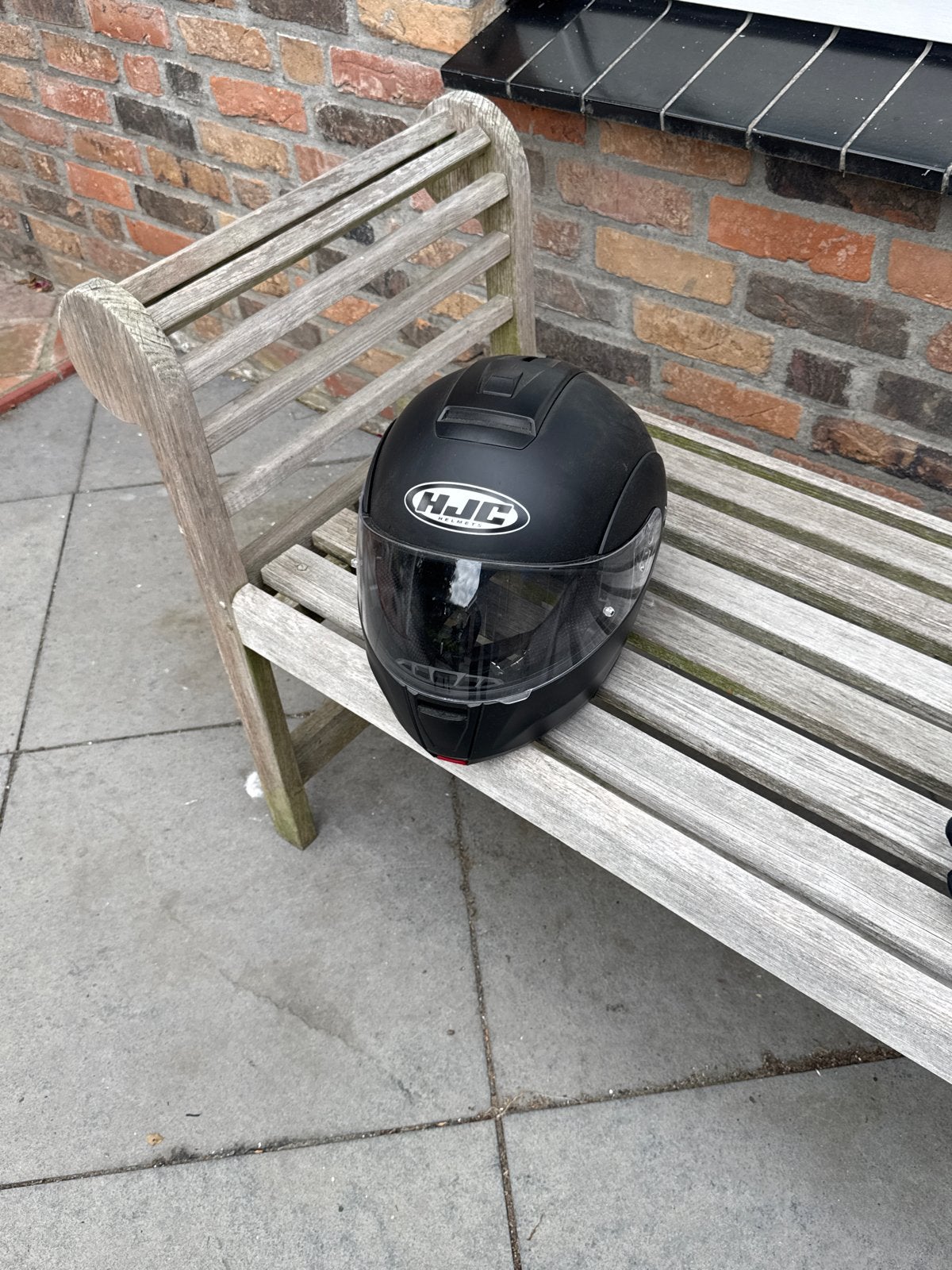 HJC Systeemhelm - Mat Zwart, Motoren, M, Systeemhelm, Heren, HJC