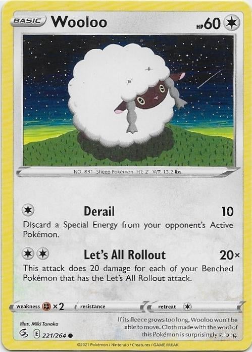 Fusion Strike,  Wooloo [common] 221/264, Verzenden, Nieuw, Losse kaart