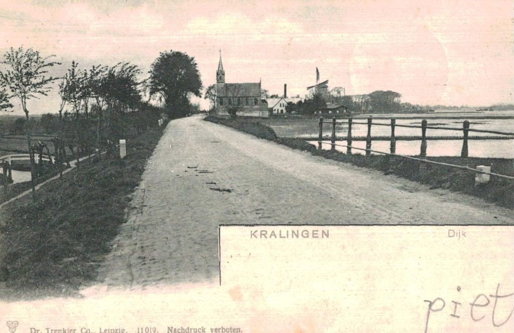 Oude Ansichtkaart Kralingen Dijk, Rotterdam - Voor 1920, Verzamelen, Ophalen of Verzenden, Voor 1920, Gelopen, Zuid-Holland