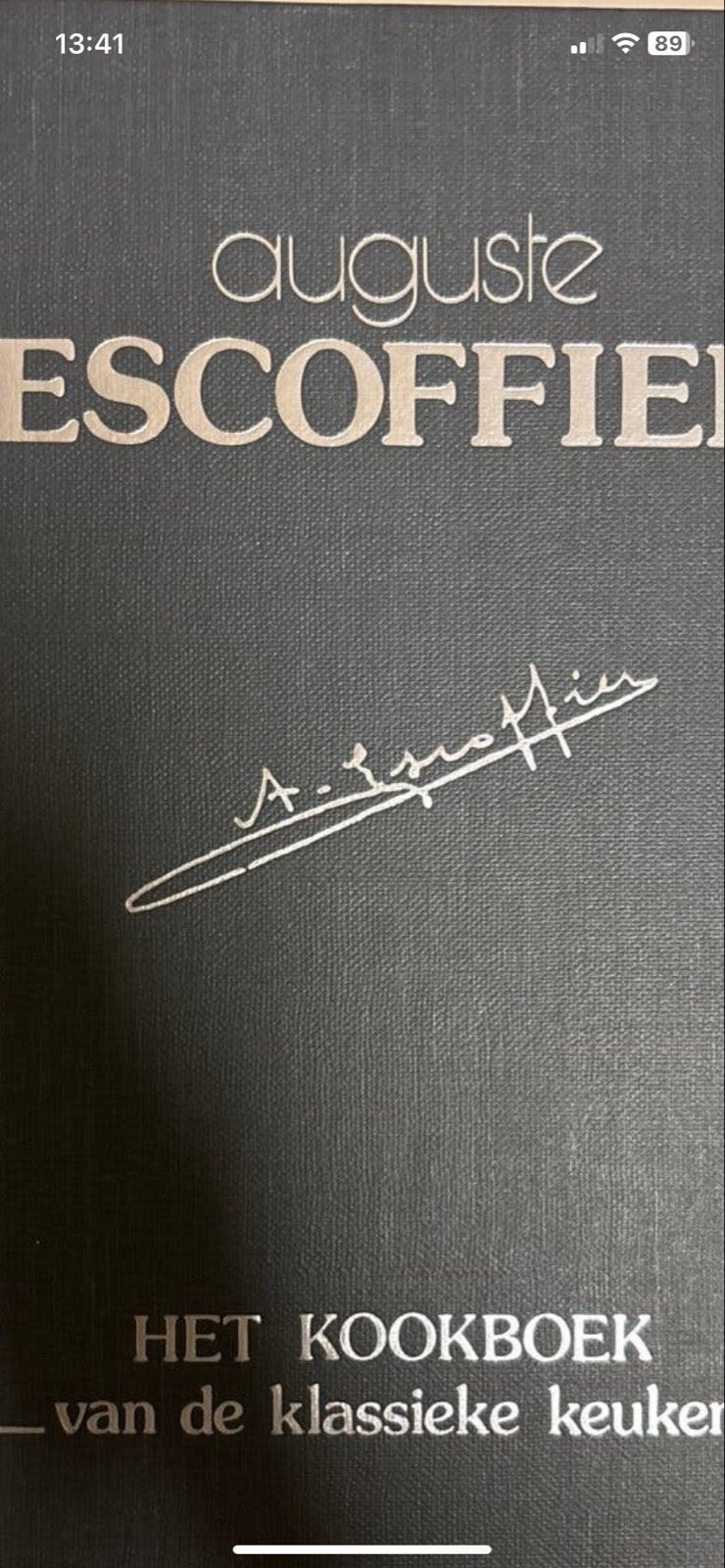 Auguste Escoffier: Het Kookboek van de Klassieke Keuken, Ophalen, Zo goed als nieuw, Europa, Voorgerechten en Soepen