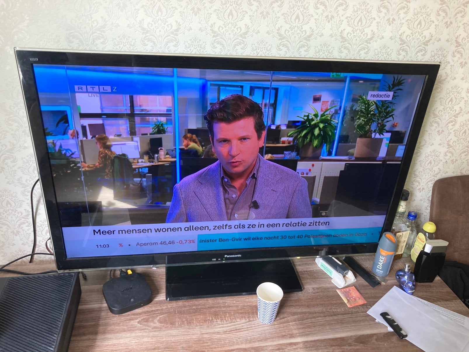 42 inch panasonic tv backlight, Audio, Tv en Foto, Televisies, Panasonic, 50 Hz, Ophalen of Verzenden, Zo goed als nieuw