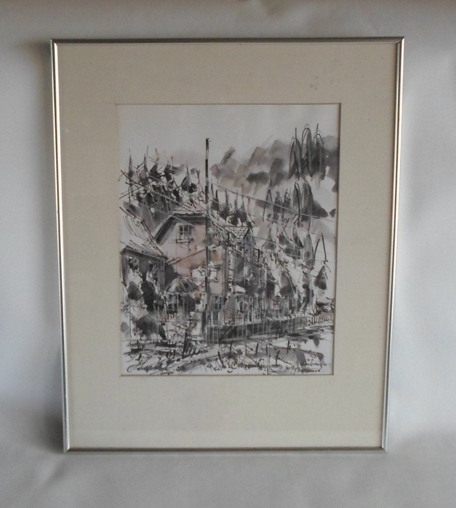 Tekening Hessel, Antiek en Kunst, Ophalen of Verzenden