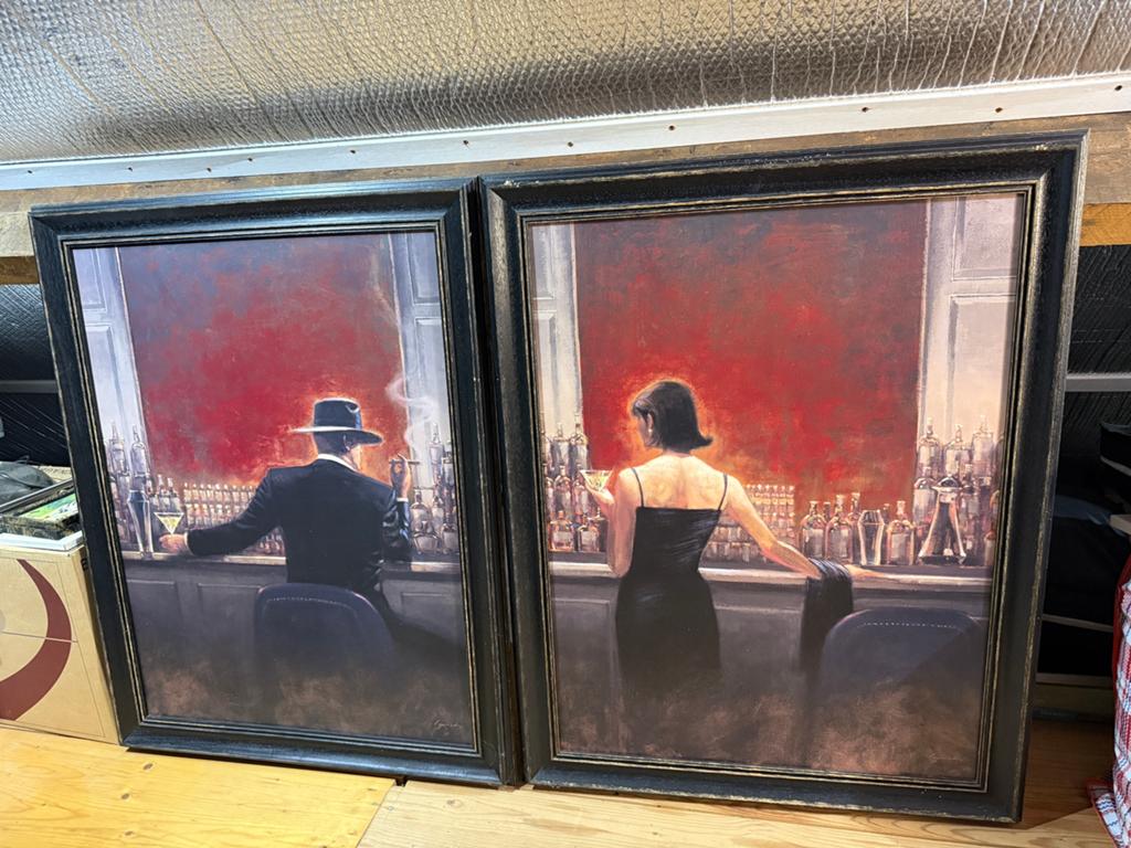 2 schilderijen, Ophalen