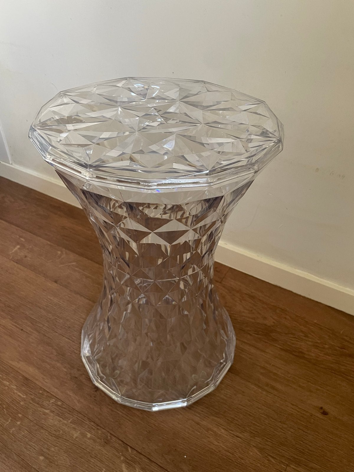Kartell Stone kruk - Marcel Wanders - Transparant, Kunststof, Overige kleuren, Ophalen of Verzenden, Zo goed als nieuw