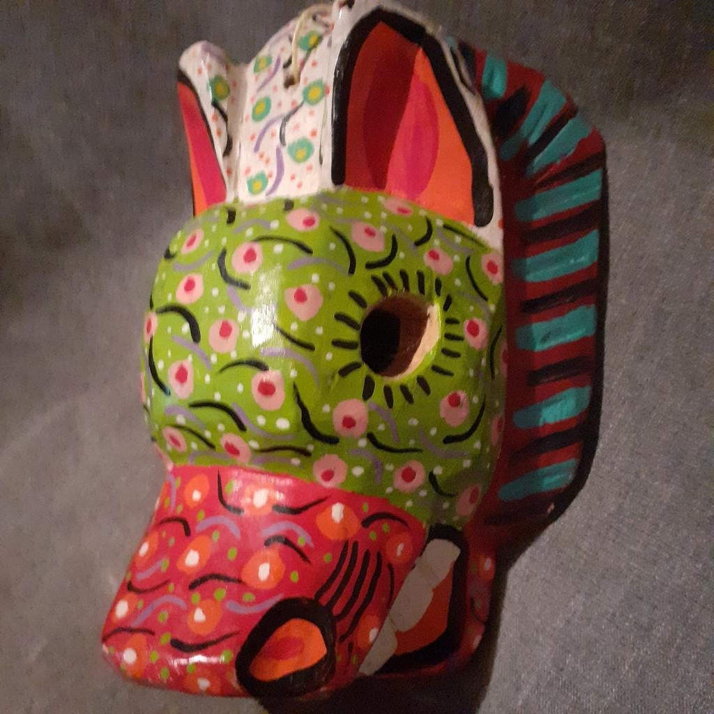 Houten masker "dier" uit Guatamala, Ophalen of Verzenden