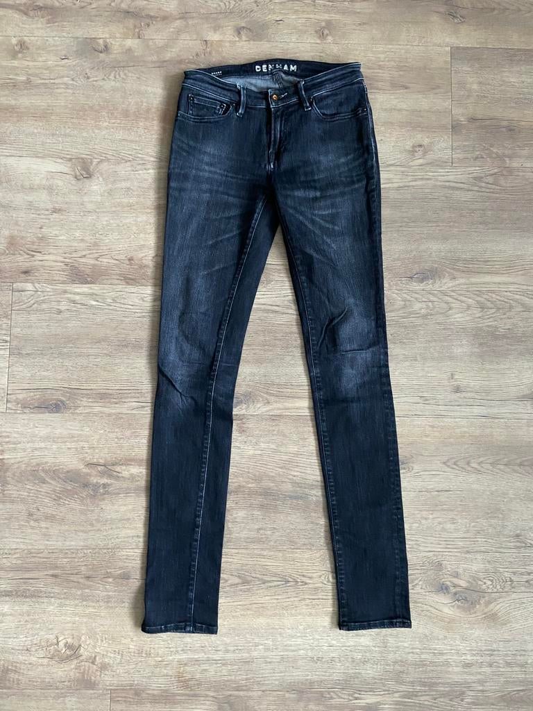 Denham Sharp | Skinny jeans dames | Maat 28/34 | Mid rise, Denham, Blauw, Ophalen of Verzenden, Zo goed als nieuw