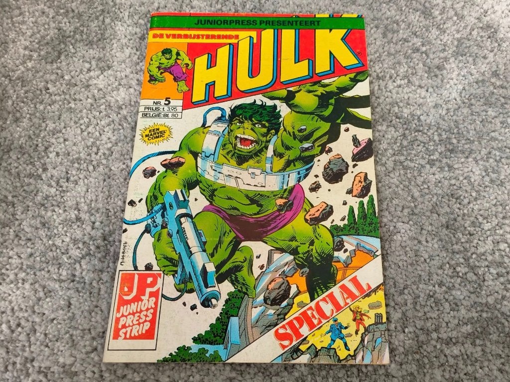 De Verbijsterende Hulk special nummer 5, Boeken, Eén stripboek, Ophalen of Verzenden, Zo goed als nieuw, Junior Press