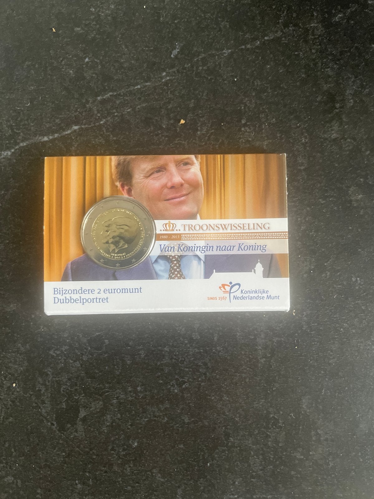 Bijzondere 2 euromunt Troonswisseling Dubbelportret, Ophalen of Verzenden, Koningin Beatrix, Euro's, Losse munt
