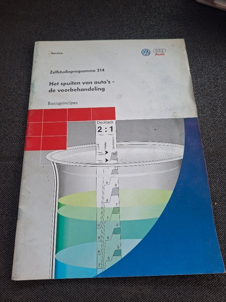 Service training audi volkswagen het spuiten van auto's, Ophalen of Verzenden