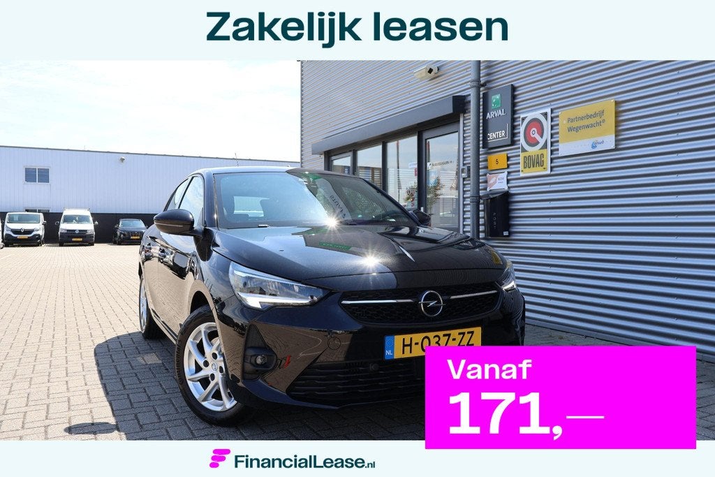 Opel Corsa 1.2 GS Line 1e Eigenaar | Dealer Onderh | NL-Auto, Voorwielaandrijving, Stof, Gebruikt, Zwart