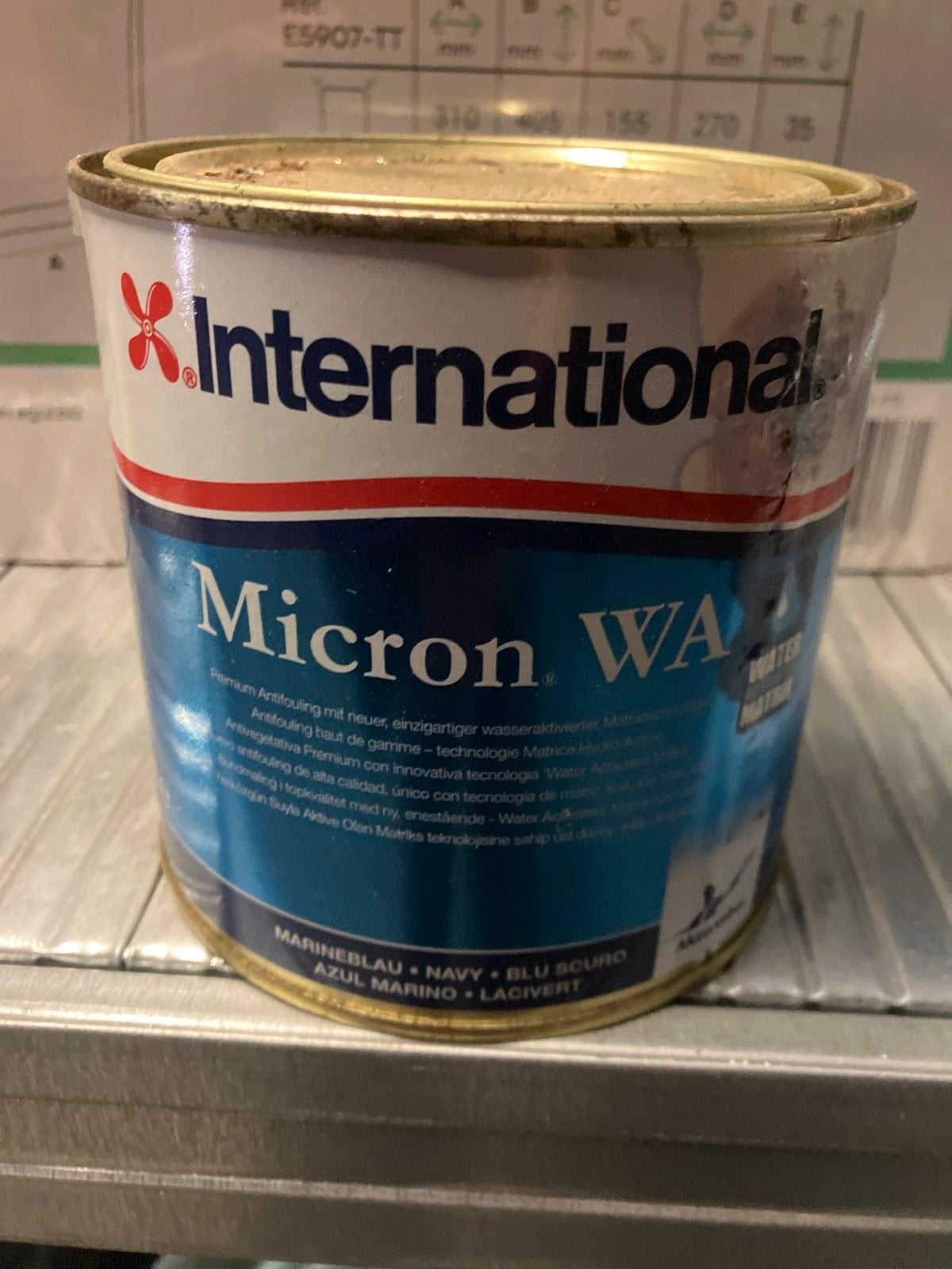 International Micron WA Antifouling Marineblauw 750ml, Ophalen, Nieuw, Onderhoud en Reparatie
