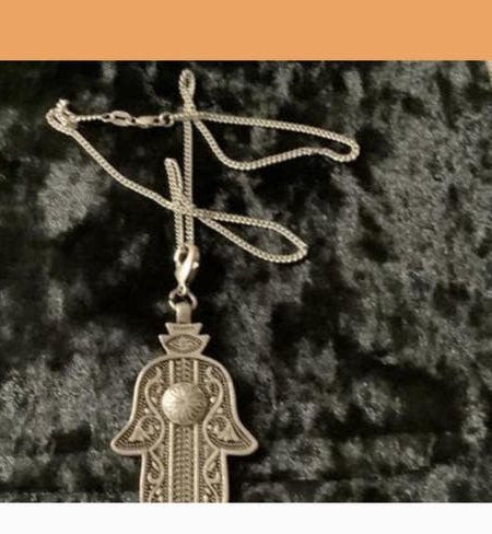 Zware Zilveren Namaste Handje Ketting., Sieraden, Tassen en Uiterlijk, Kettingen, Verzenden, Nieuw, Zilver, Met hanger