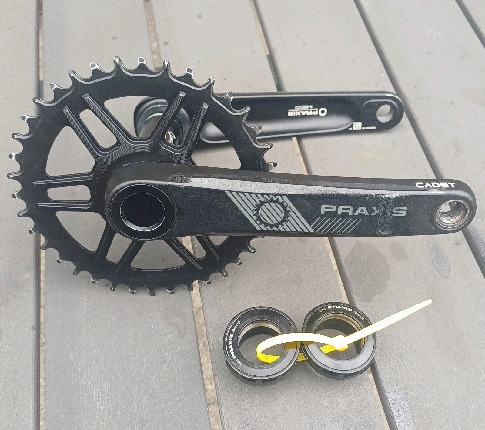 Praxis works m30 Cadet Crankstel 175mm, Crankstel of Pedalen, Gebruikt, Praxis Works, Ophalen of Verzenden