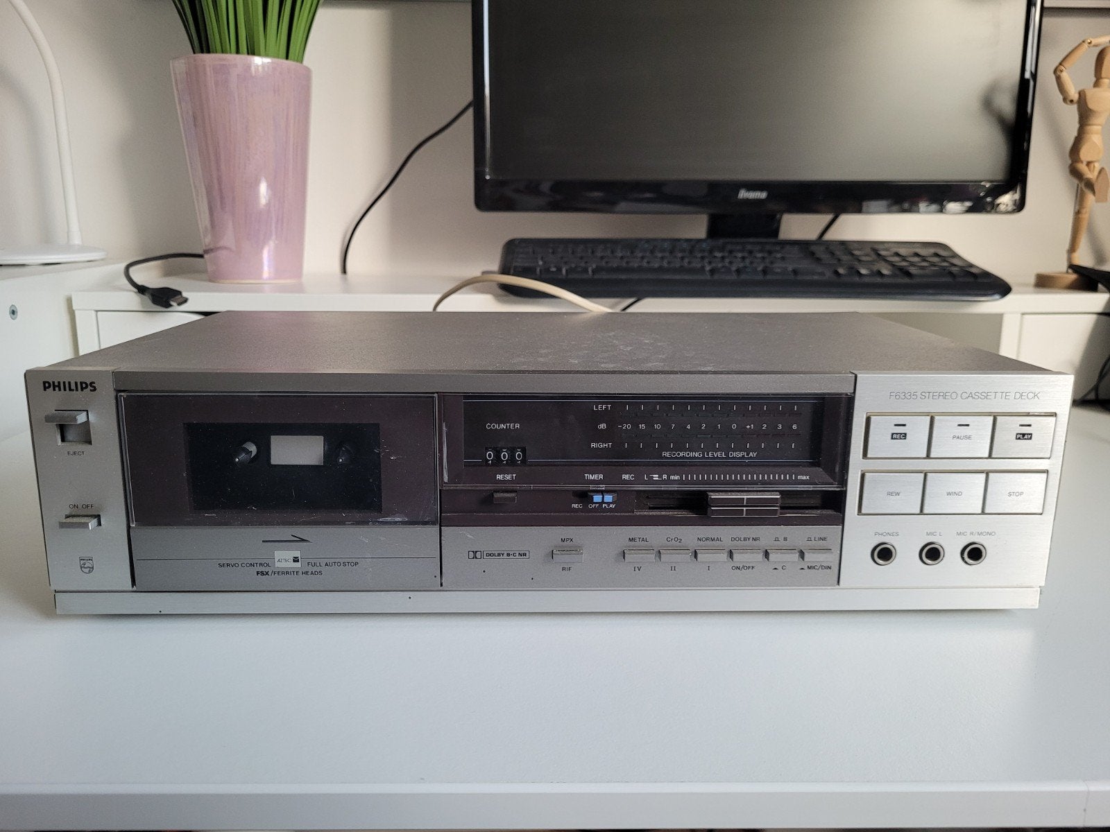 Philips F6335 Stereo Cassettedeck, Ophalen of Verzenden
