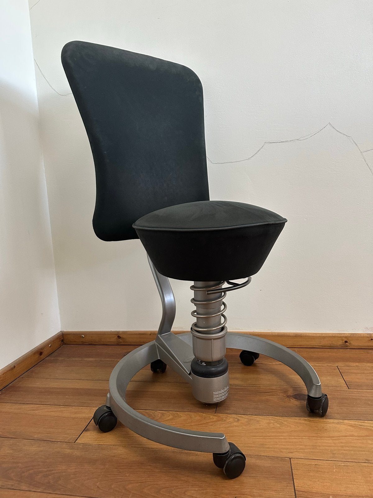 Aeris Swopper Work met rugleuning - Ergonomische bureaustoel, Ophalen, Gebruikt, Zwart, Bureaustoel
