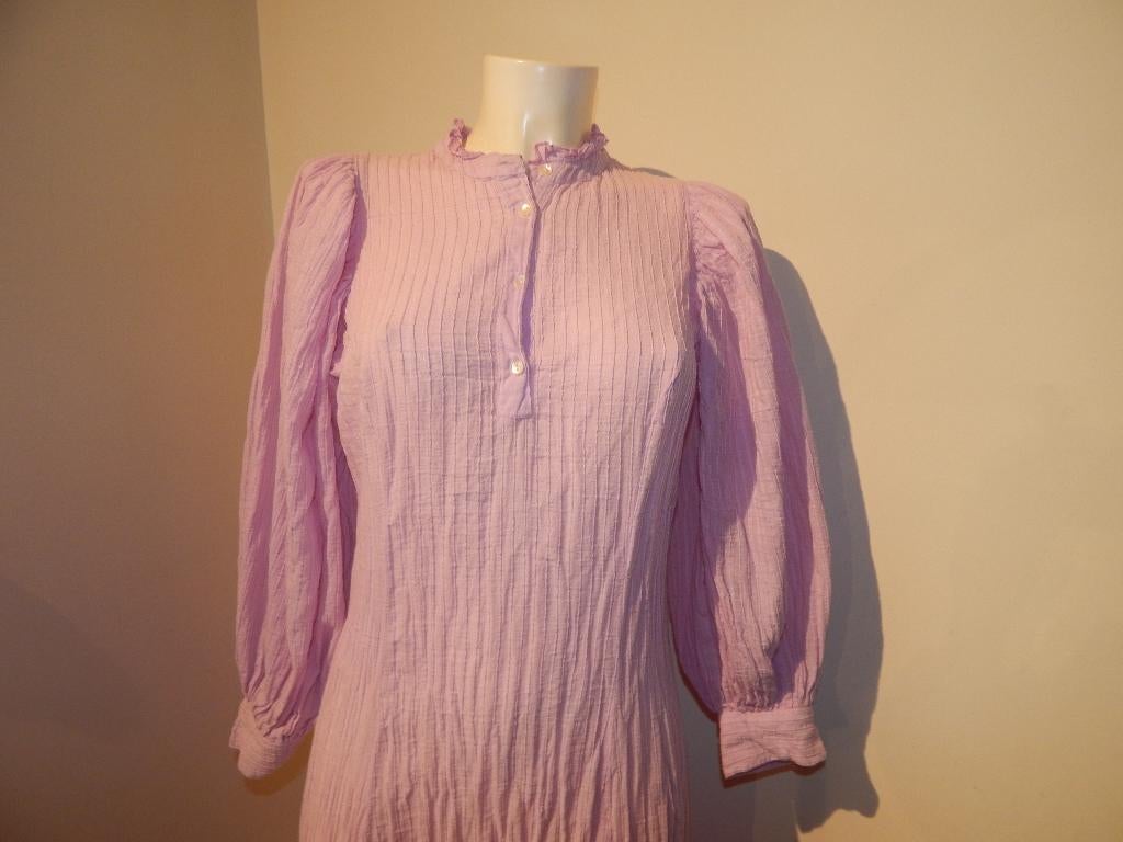 Antik Batik lange jurk pof mouwen roze tint mt 38, Maat 38/40 (M), Verzenden, Antik batik, Roze