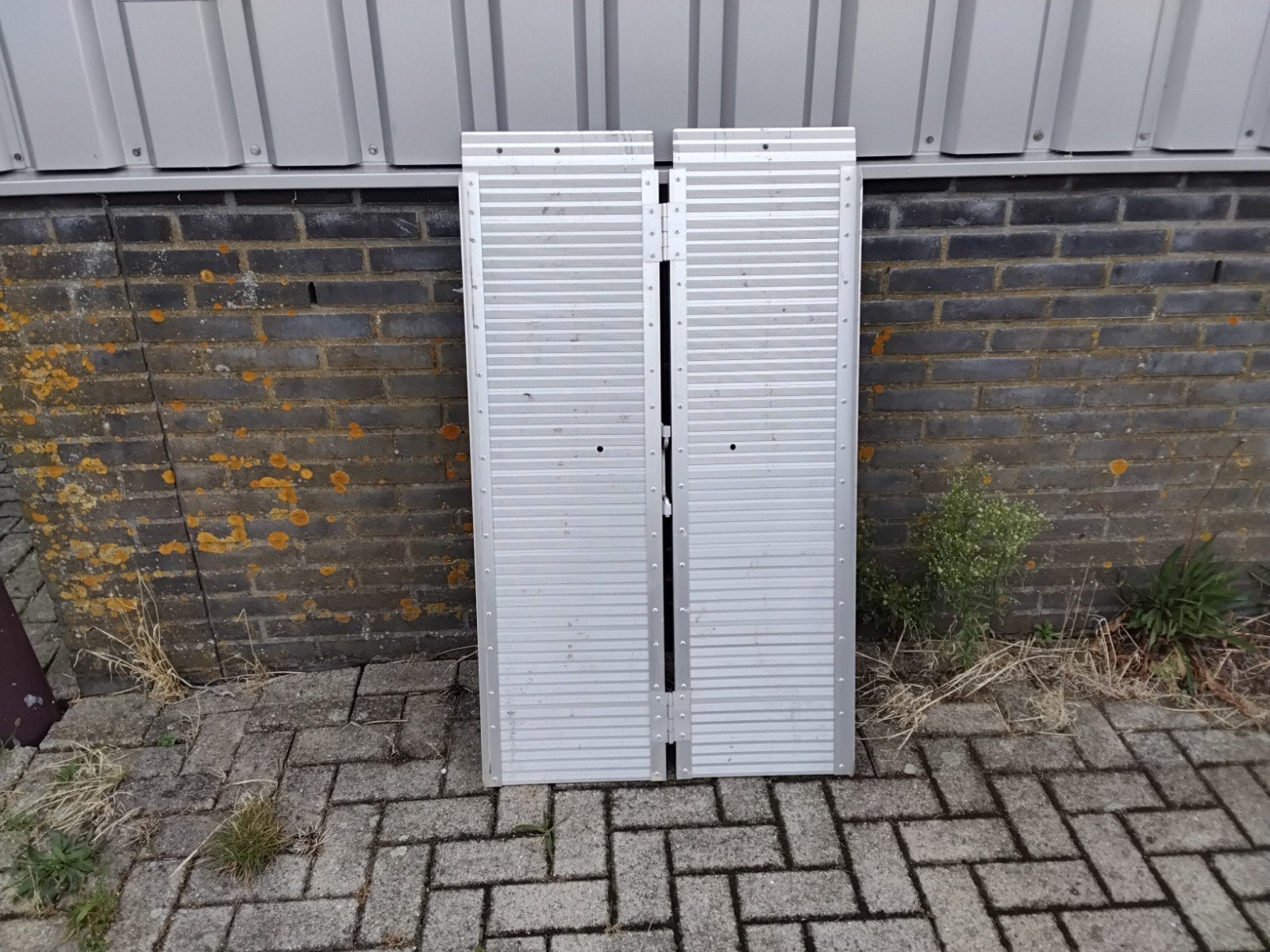 Oprijplaat aluminium opvouwbaar - 120 cm, Ophalen of Verzenden