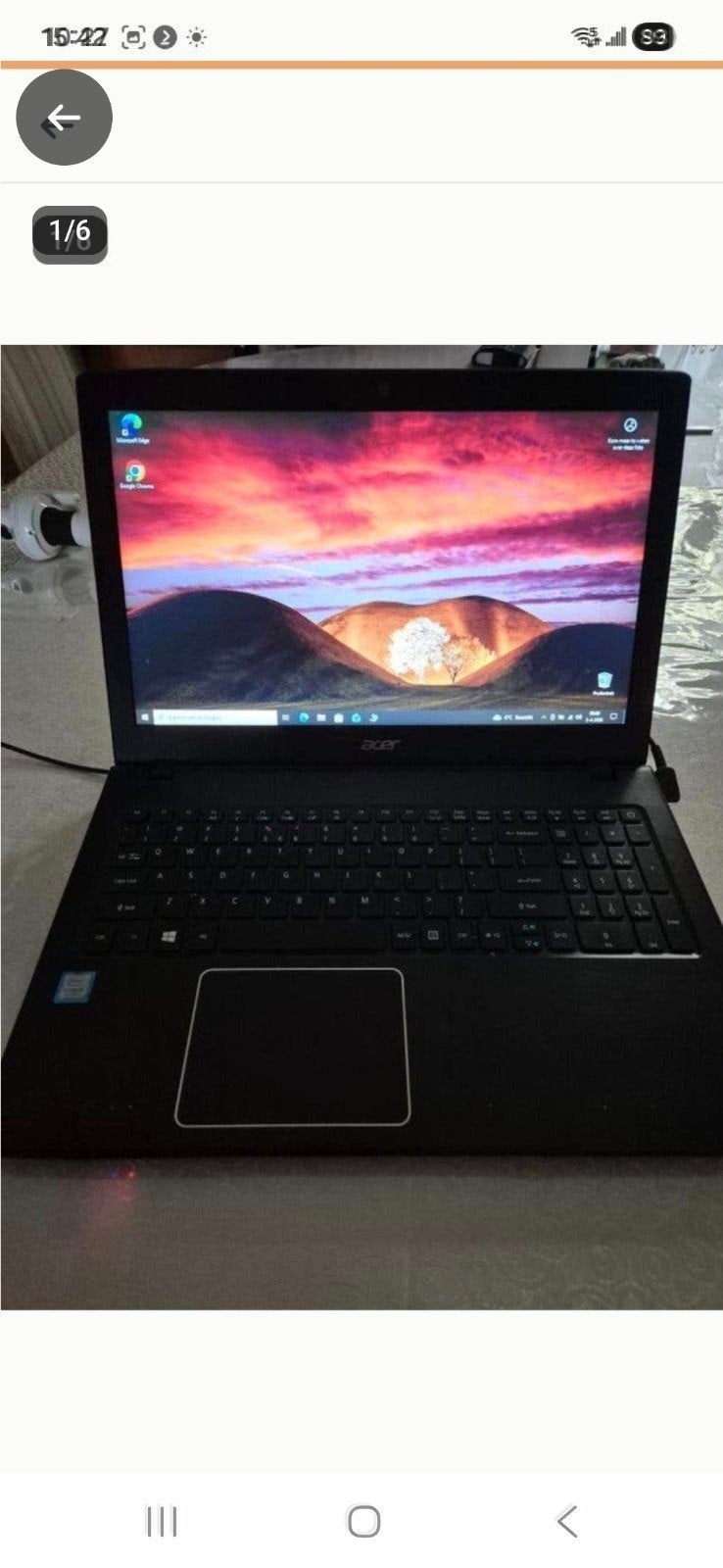 nette acer laptop, Ophalen of Verzenden, Zo goed als nieuw, 15 inch, 2 tot 3 Ghz