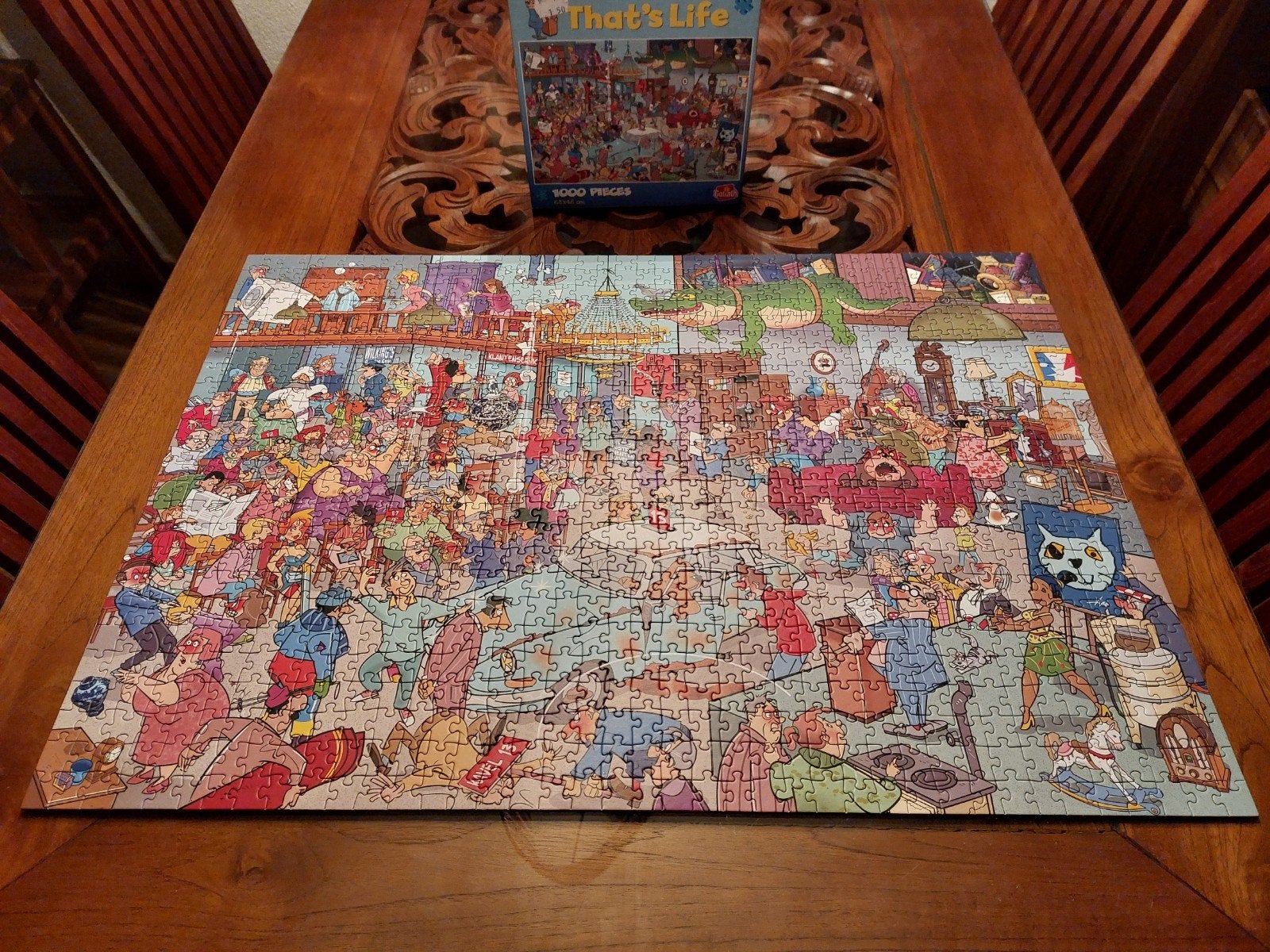 opname studio that's life puzzel 1000 stukjes, Ophalen, 500 t/m 1500 stukjes, Zo goed als nieuw, Legpuzzel