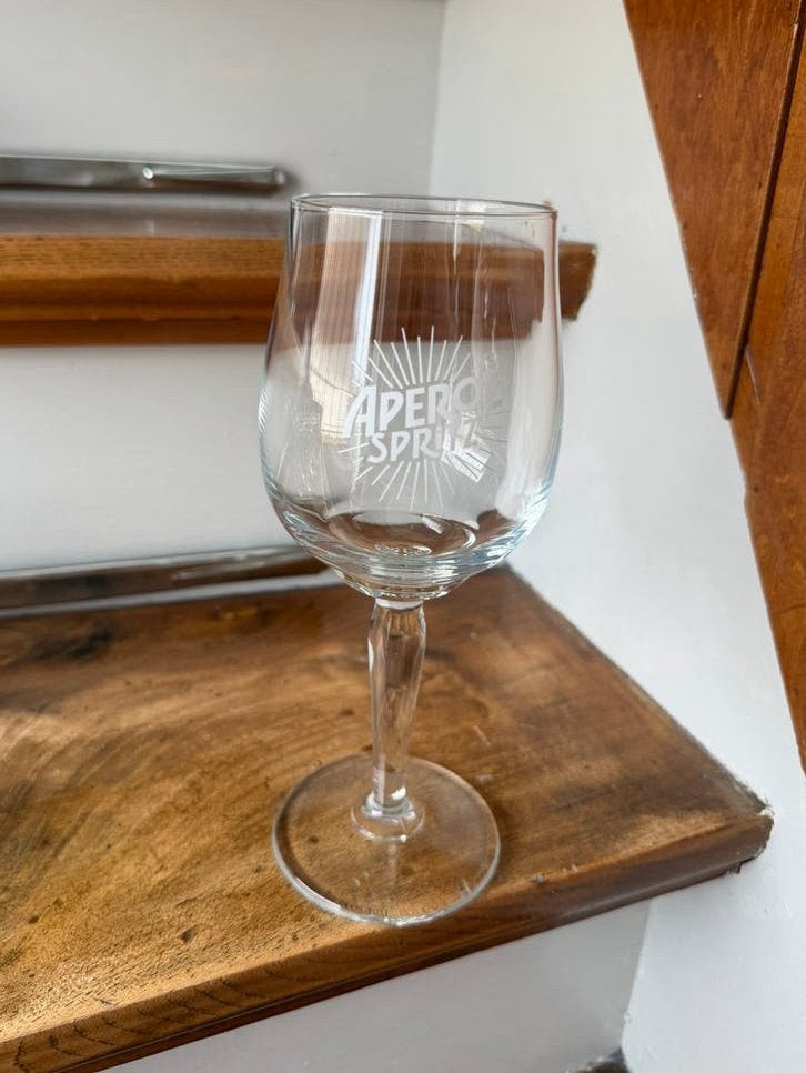 Aperol spritz cocktail glas, Ophalen of Verzenden, Zo goed als nieuw, Borrel- of Shotglas