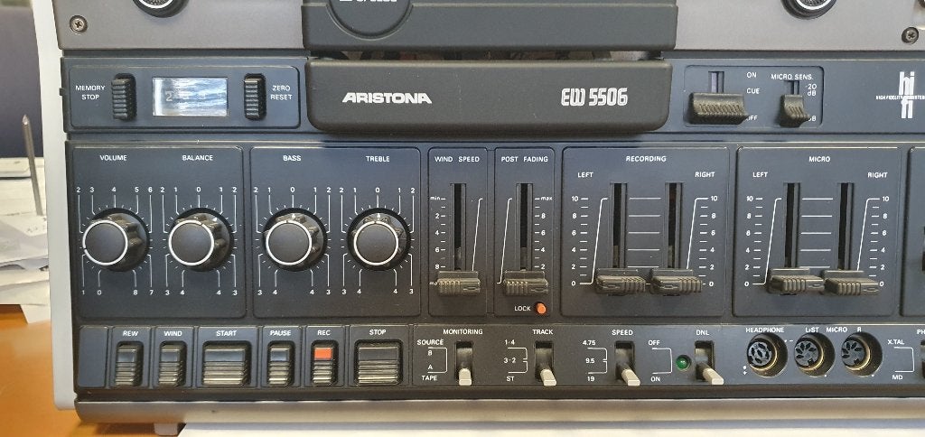bandrecorder Aristona, Ophalen of Verzenden, Bandrecorder, Met stofkap