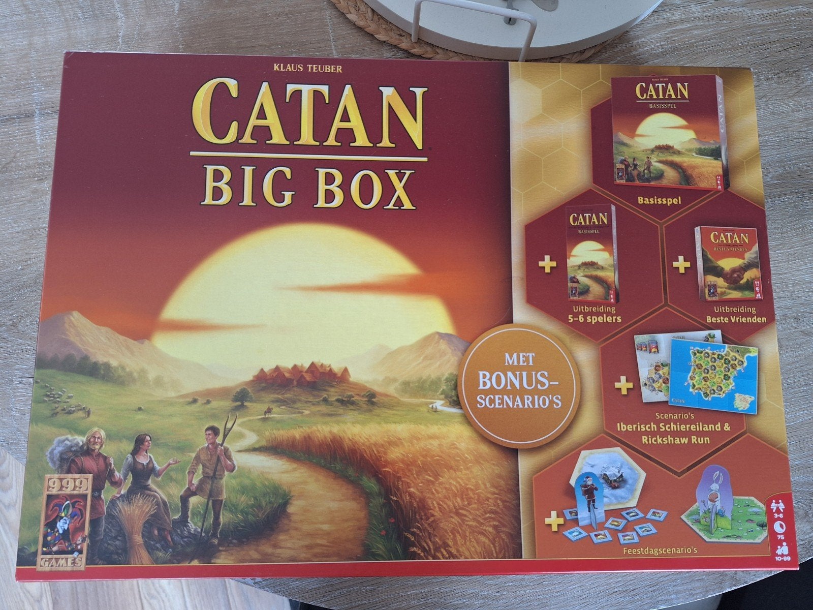 Catan Big Box - Basisspel met veel uitbreidingen als nieuw, Klaus Teuber, Postbus 123, 1234 AB Spelstad, Info@klausteuber.com