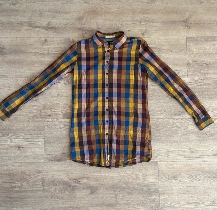 Maison Scotch | Geruite dames blouse | Maat M | Houthakker, Maat 38/40 (M), Overige kleuren, Scotch & Soda, Ophalen of Verzenden
