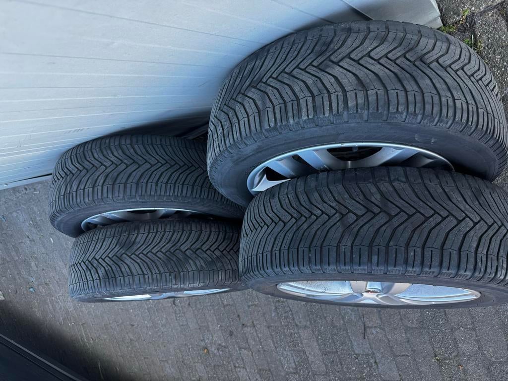 Borbet velgen 16 inch 5x112 met banden, Ophalen of Verzenden, Gebruikt, 16 inch, Banden en Velgen