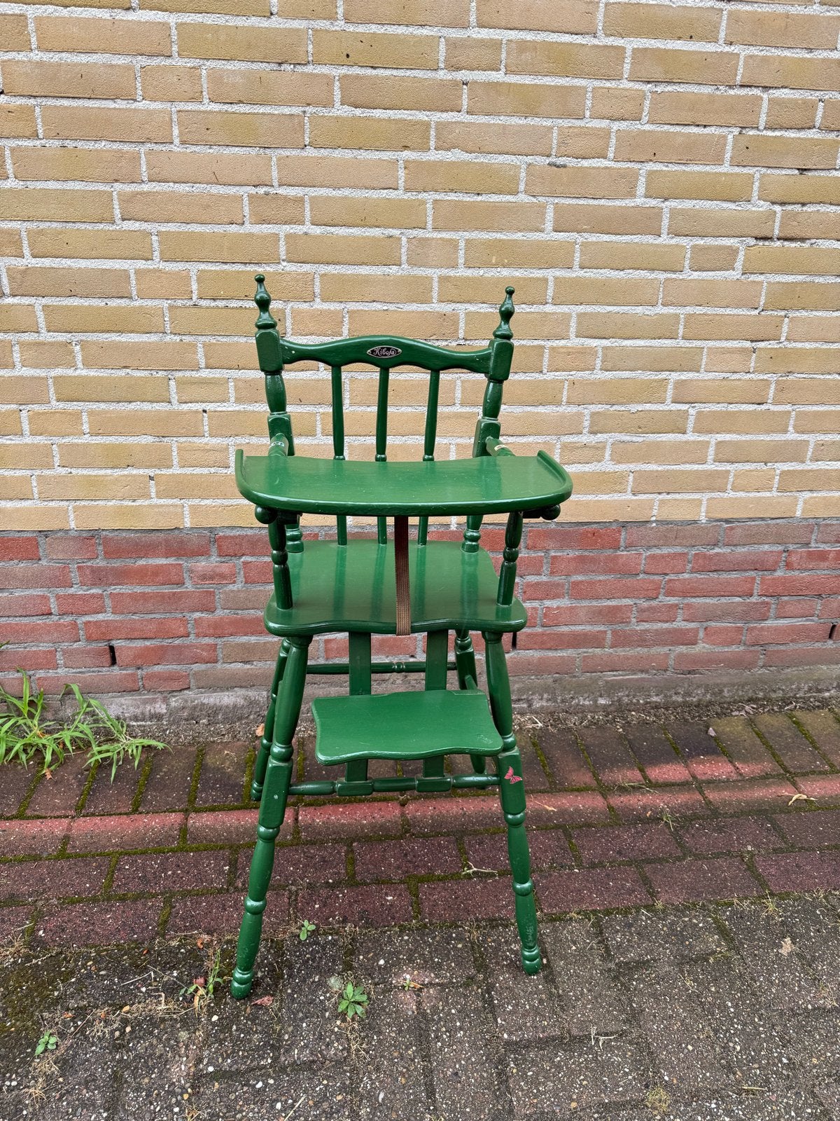 Gratis Kinderstoel - Groen Hout, Ophalen, Gebruikt, Overige typen, Aanschuifbaar