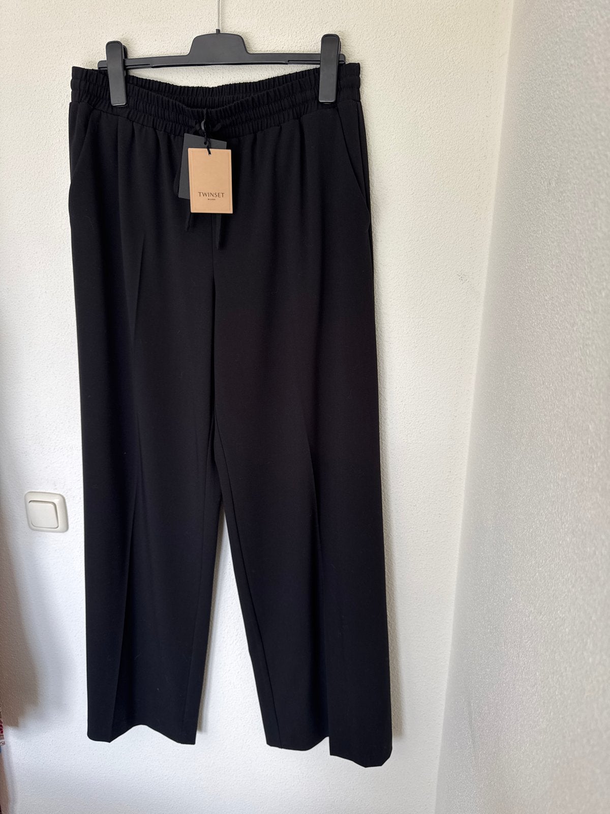 Nieuwe TWINSET Milano Pantalone - Maat 48, Zwart, Maat 46/48 (XL) of groter, Nieuw, Ophalen of Verzenden