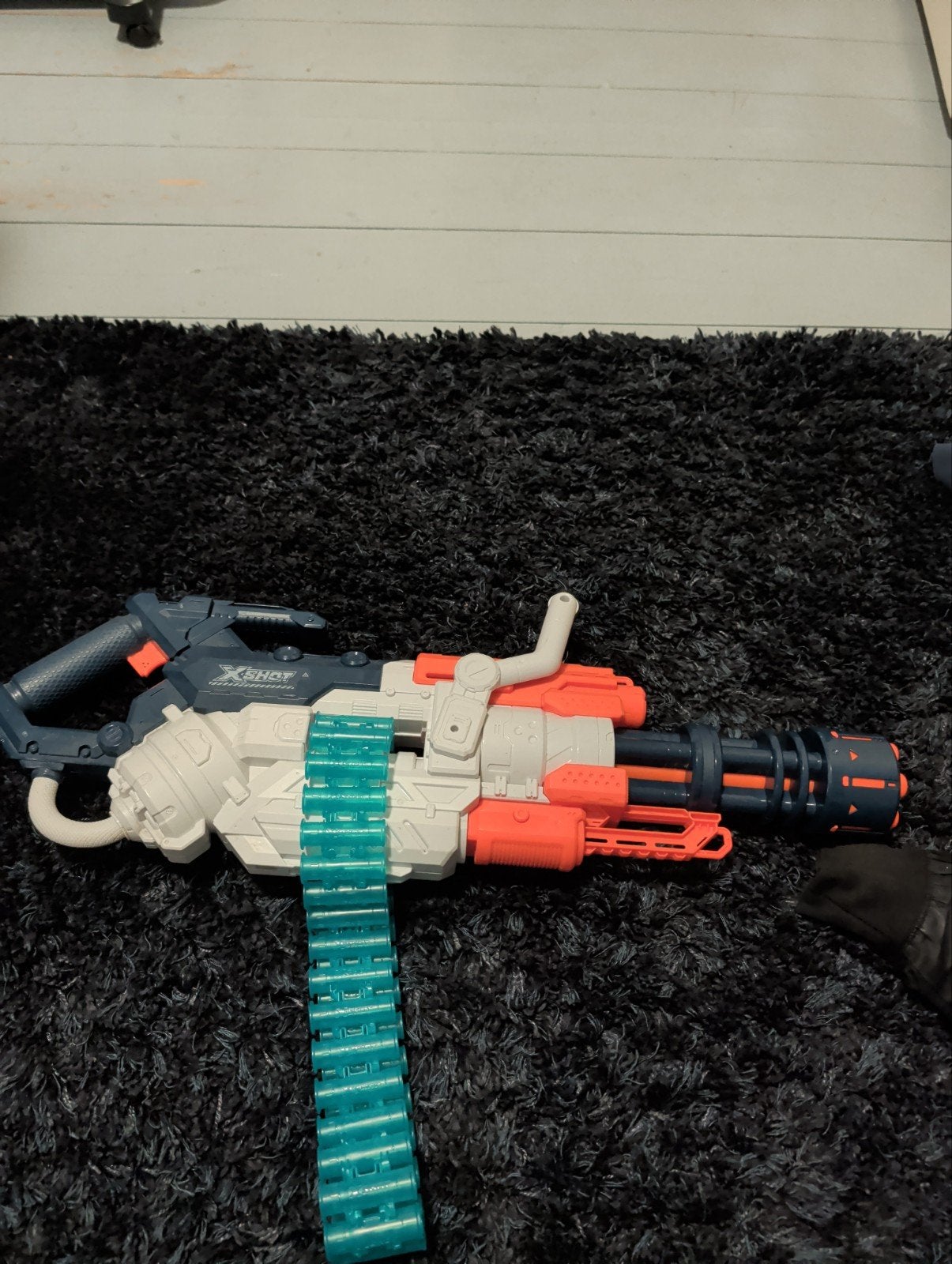 x shot zuru minigun met pijltjes, Ophalen, Zo goed als nieuw